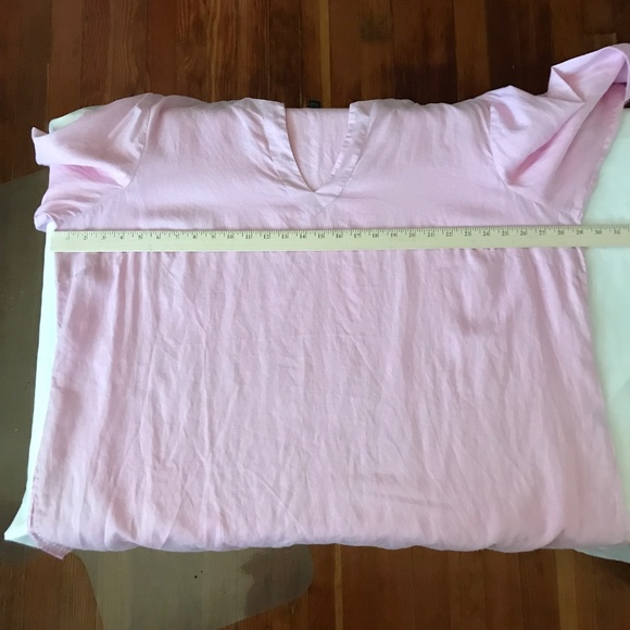 RALPH LAUREN Linen Tunic Long Sleeve Pink Women’s Plus Size 3X - Picture 7 of 12